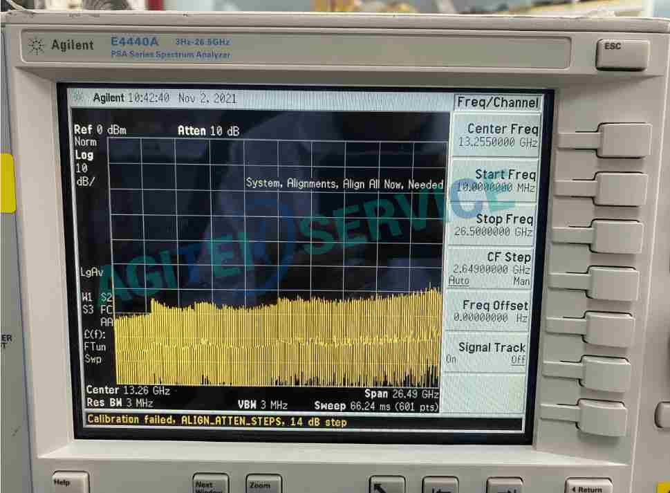 维修E4440A开机自检报错故障案例