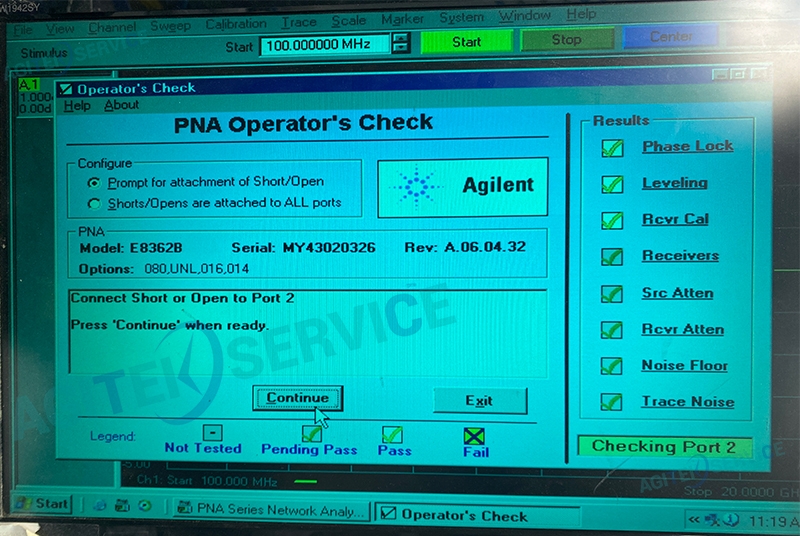 安捷伦网络分析仪E8362B_20G无法加电，黑屏维修