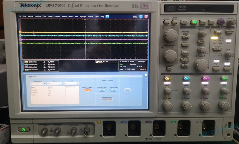 泰克示波器DPO71604通道一故障，自校准故障维修