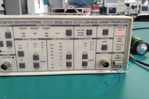 斯坦福SR570电流放大器空载输出报overload维修案例