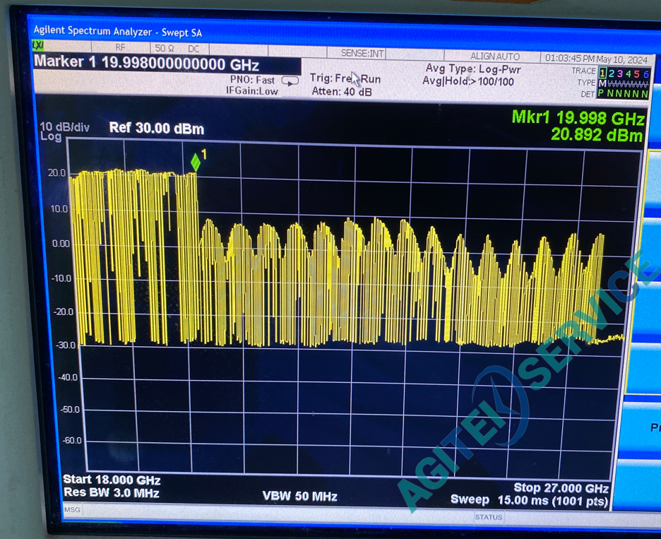 安捷伦Agilent E8257D信号源20GHz以上时幅度异常维修