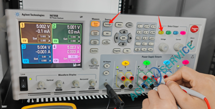 安捷伦N6705B直流电源分析仪输出电压不准
