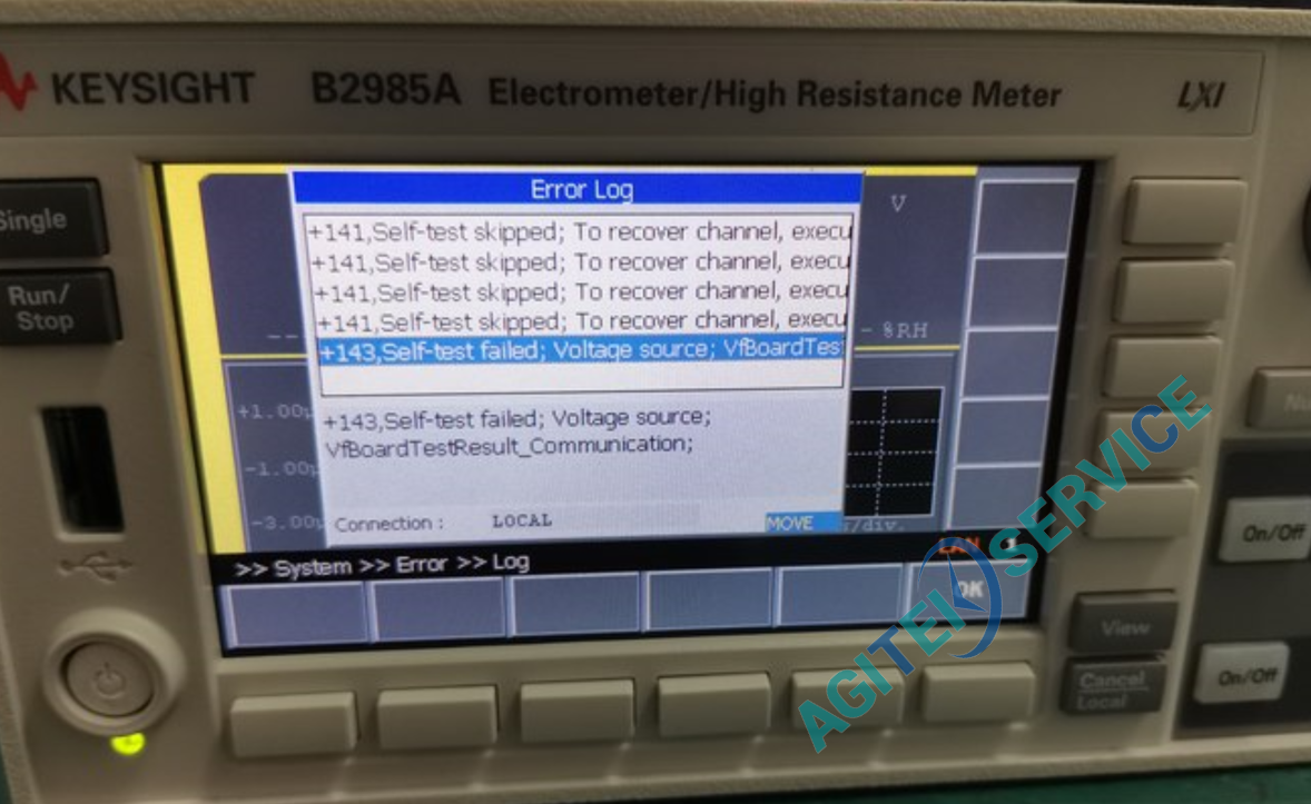 是德keysight B2985A高阻计开机黑屏维修