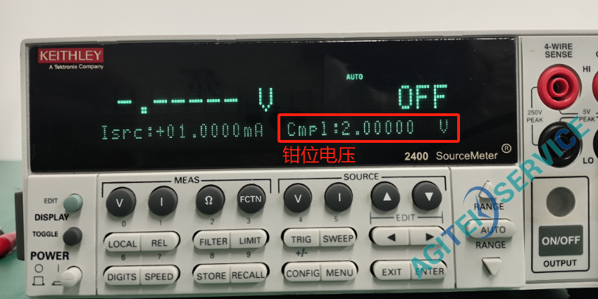 免费橙子视频2400源表LIMIT钳位测试