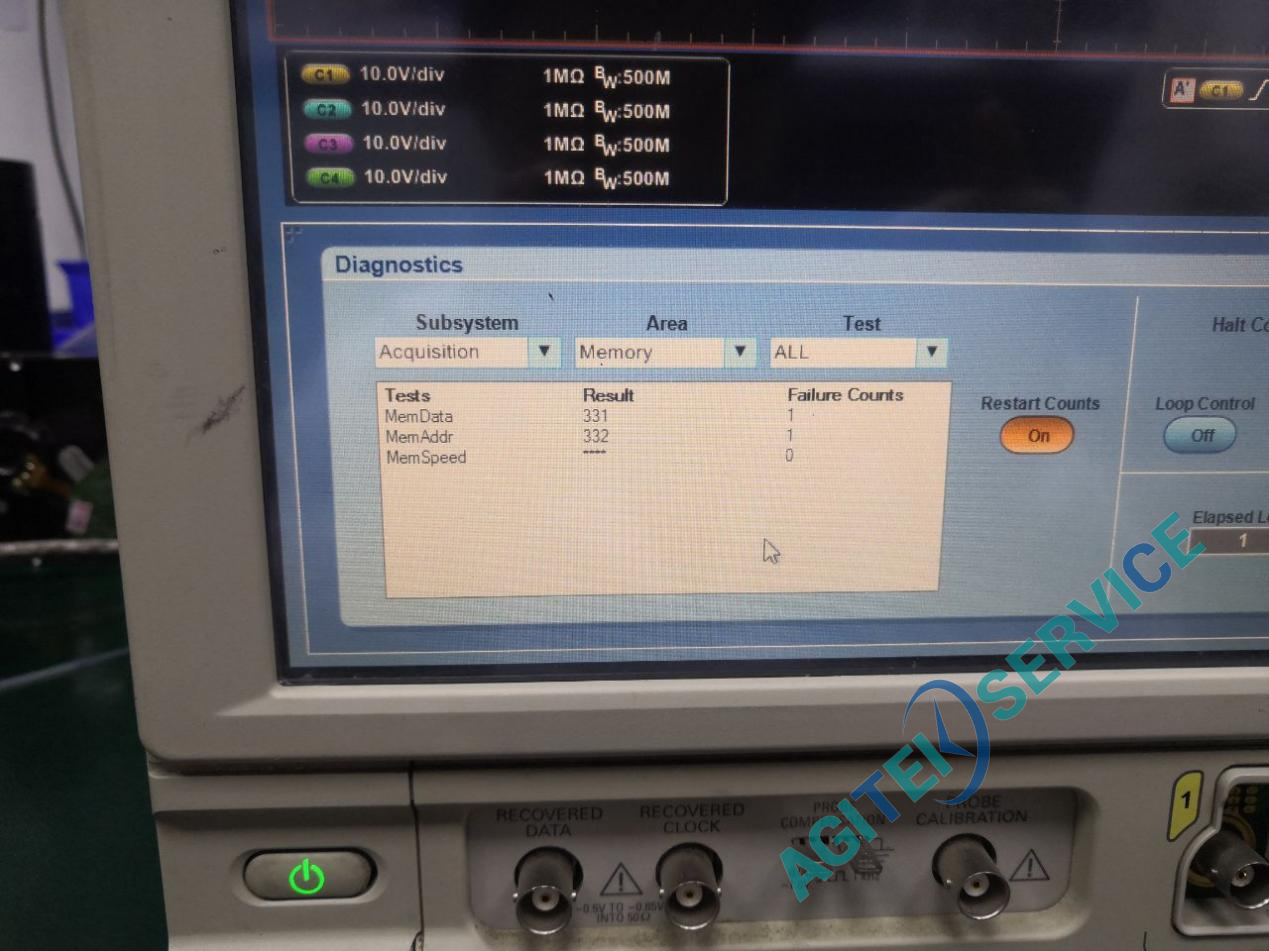 泰克Tektronix DPO7354C示波器开机报错维修