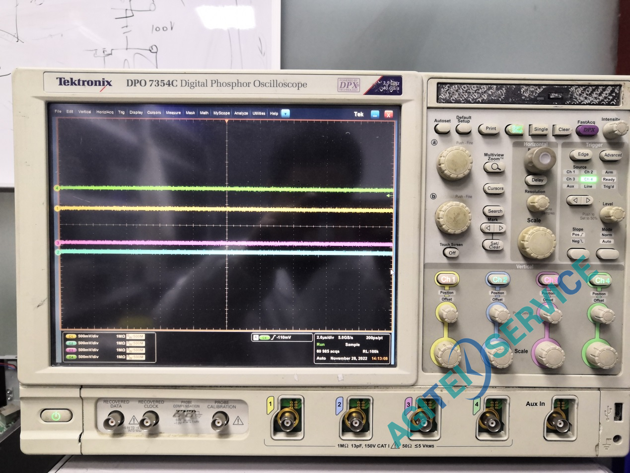 泰克Tektronix DPO7354C示波器开机报错维修