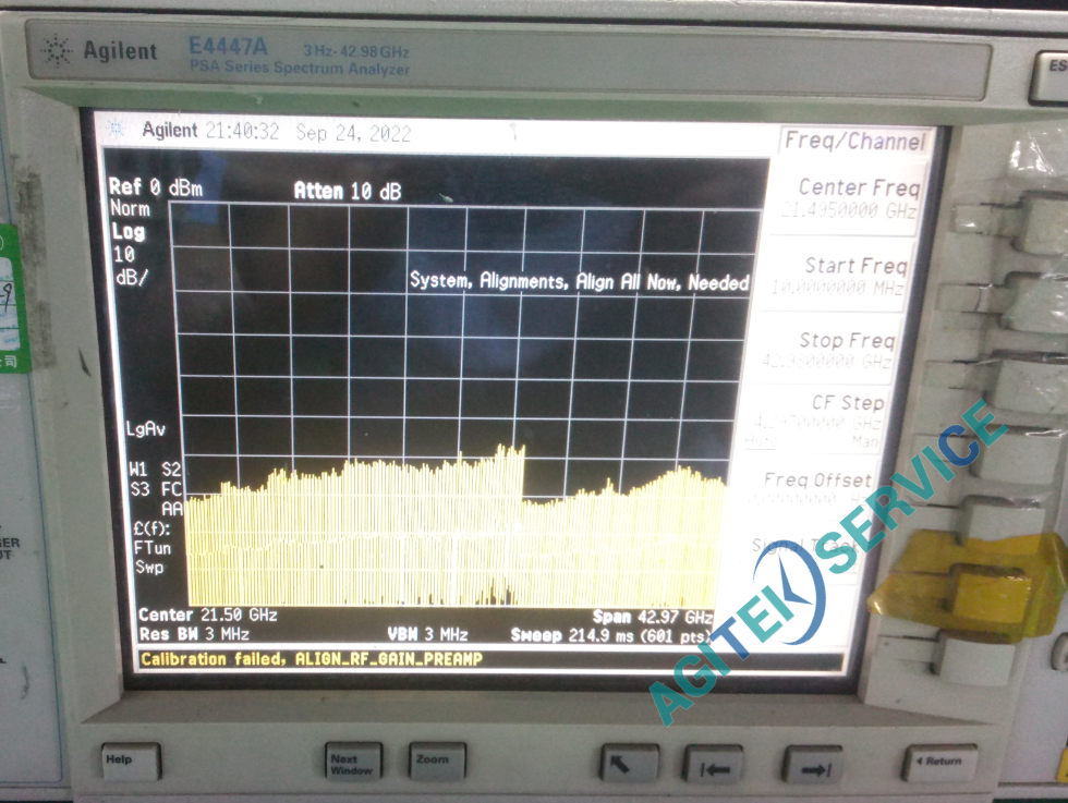 安捷伦（Agilent）E4447A频谱分析仪功率不准维修