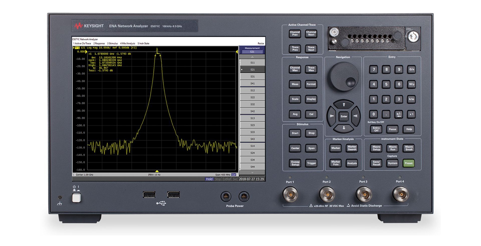 安捷伦(Agilent)E5071C网络分析仪租赁