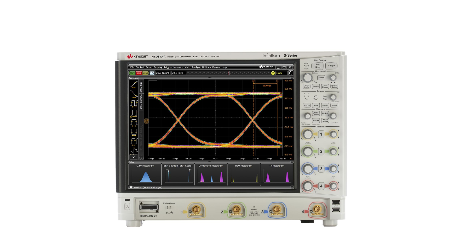 是德(Keysight)MSOS804A高性能示波器租赁