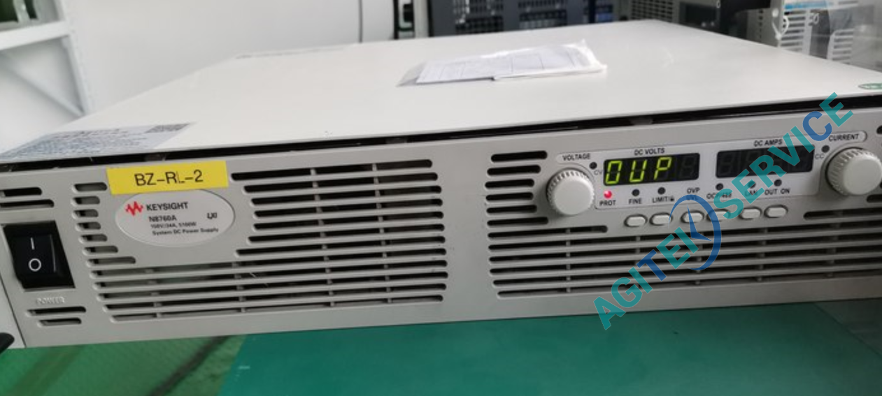 是德Keysight N8760A电源进入测试界面后显示OUP维修案例