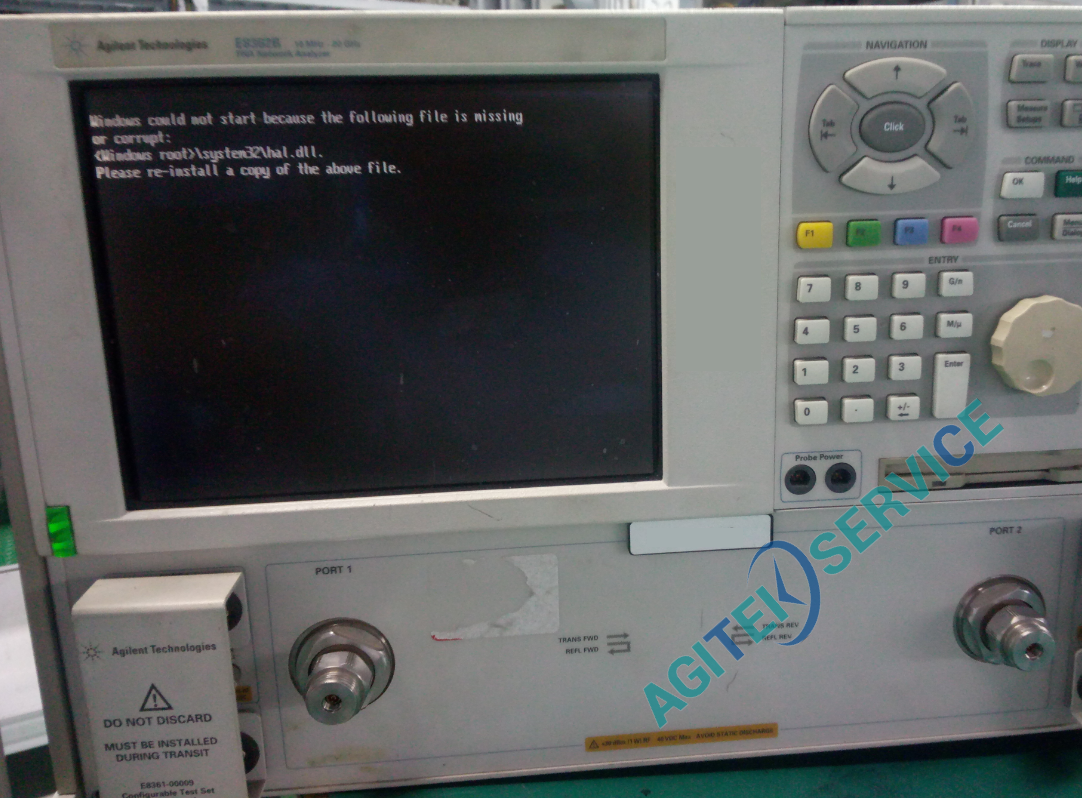 安捷伦Agilent E8362B网络分析仪无法开机维修案例