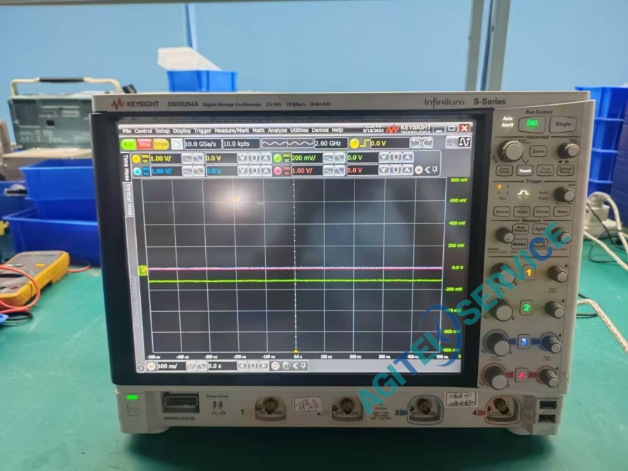 Keysight是德DSOS254A示波器通道2基线不归零、阻抗超差维修案例