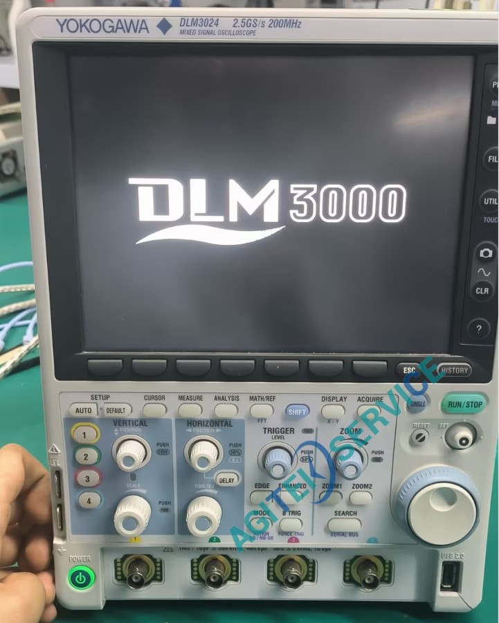 YOKOGAWA 横河示波器 DLM3024开机后卡在LOGO界面维修案例