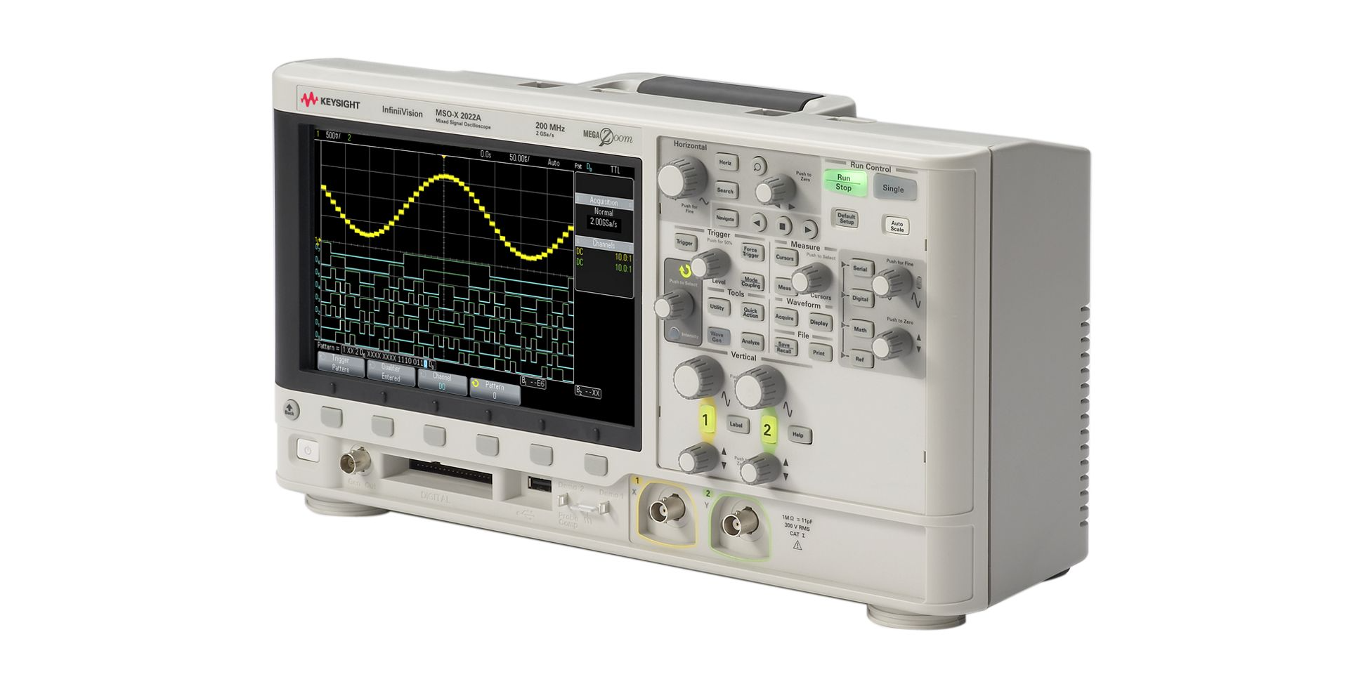 DSO-X 2022A示波器开机run和single灯常亮