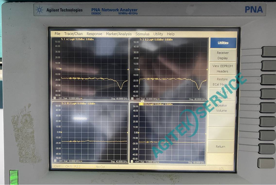 安捷伦E8363C网络分析仪二端口B2迹线异常维修